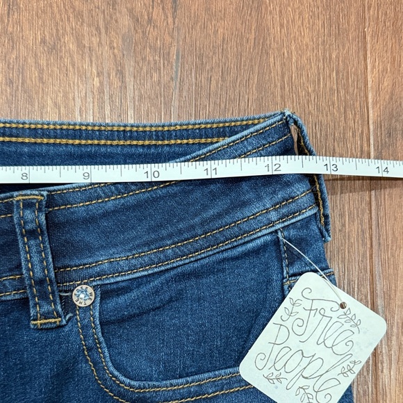 Free People We The Free Dark Blue Flare Jeans - Picture 6 of 10